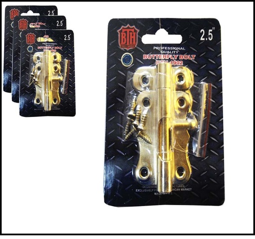 [BB025 BTH-1902] PASADOR MARIPOSA SECURITY 2-1/2 A145-BB025 BTH-1902