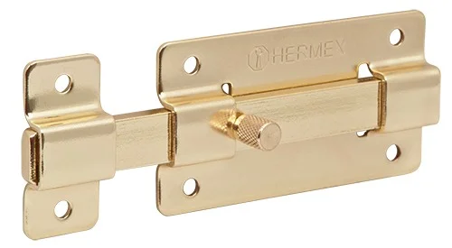 [43726] PASADOR P/PUERTA HERMEX 100 MM DORADO PAL-37