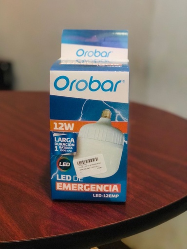 [12EM] FOCO LED DE EMERGENCIA 12W OROBAR  LED12EM