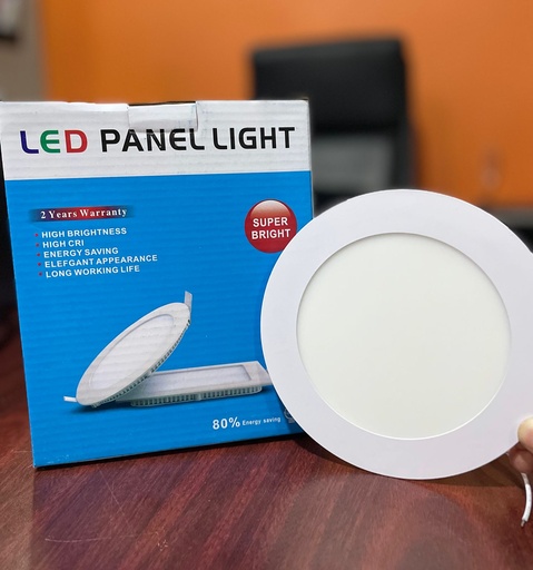 [POWERLITE] LAMPARA TIPO LED PANEL LIGHT REDONDO EMPOTRABLE 9W POWERLITE