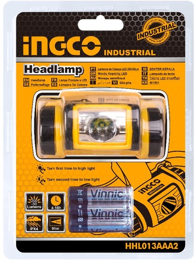 [ HHL013AAA2] LAMPARA LED DE CABEZA INDUST INGCO HHL013AAA2