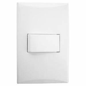 [1001] INTERRUPTOR SENCILLO  VAIVEN BLANCO (PLATA) EAGLE