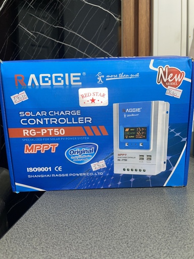 [RG-PT50] CONTROLADOR SOLAR 12V/24V  MPPT 50AMP RAGGIE