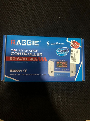 [40AMP] CONTROLADOR P/PANEL 40AMP SOLAR  RG-640LE