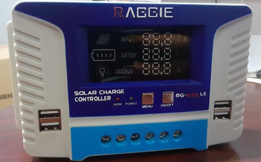 [RG-630LE] CONTROLADOR SOLAR 30 AMP RAGGIE RG630LE