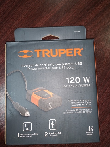 [INCO-100] INVERSOR DE CORRIENTE TRUPER 100 W 10447
