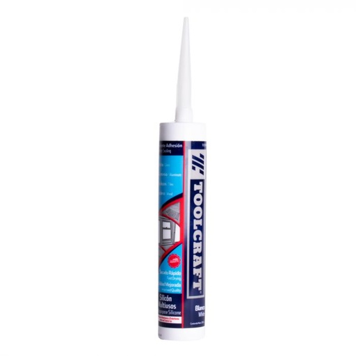 [TC318] SILICON EN TUBO TOOLCRAFT BLANCO 300ML TC0318