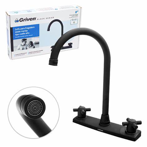 [ A367-BF801] LLAVE PARA LAVATRASTO METALICO NEGRO GRIVEN A367-BF801