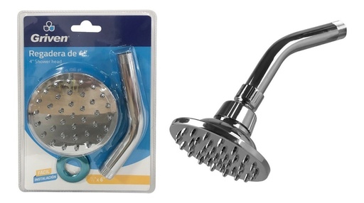 [145-DT8605] REGADERA PARA BAÑO 2" GRIVEN REDONDA CROMADA GRIVEN