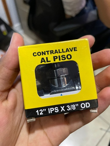 [1/2X3/8] VALVULA RECTA AL PISO 1/2X3/8 VIKINGO SPC-537