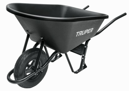 [11777] CARRETA  PLASTICA TUBO METALICO  NEGRA CAT-60PL 11777
