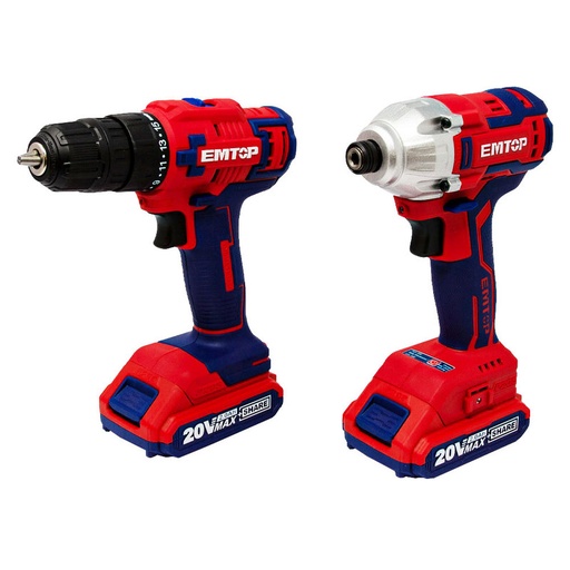 [BTH-3150 ULCKL2006] EMTOP TALADRO 20V  MAS ATORNILLADOR 1 CARGADOR 2 BATERIAS BTH-3150 ULCKL2006