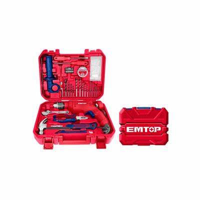 [ULEDK12201] EMTOP JUEGO DE TALADROS IMPACTO 1/2 680W 122PCS ULEDK12201