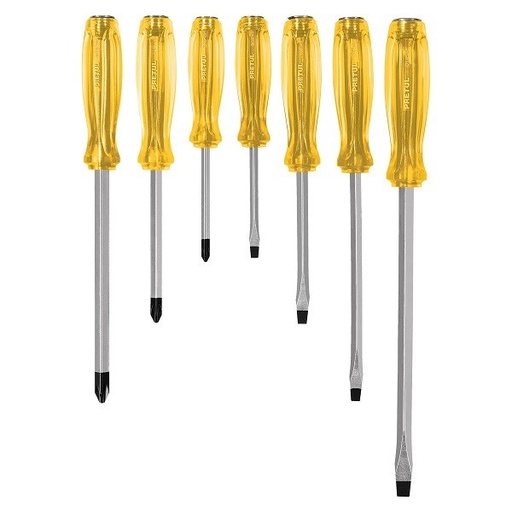 [T2633] JUEGO DE DESARMADORES 6PCS AMARILLO FEDERALLI T2633