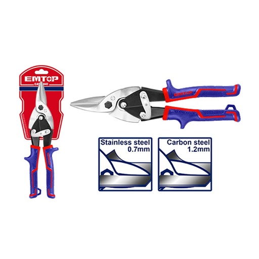 [BTH-3227 EASP1041] EMTOP TIJERA AVIADORA RECTA  10"250MM BTH-3227 EMTOP EASP1041