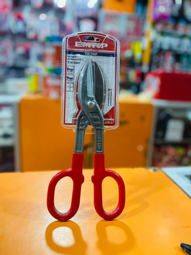 [EASPT1011]  TIJERA PARA LAMINA 10" EN BLISTER EMTOP  