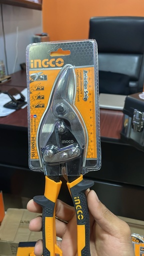 [HTSN0110L] TIJERA DE AVIACION CORTE IZQUIERDO 10" INGCO HTSN0110L