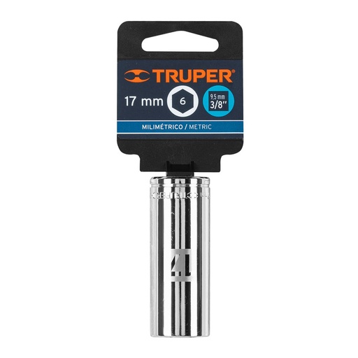 [13777] CUBO TRUPER 17MM X3/8 D-5017-HM 6 PUNTAS 13777