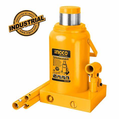 [ HBJ3002] GATO HIDRAULICO TIPO BOTELLA 30TONE INGCO HBJ3002