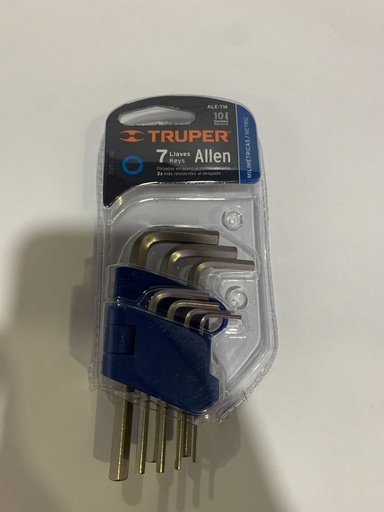 [15530] JUEGO DE LLAVES ALLEN 7PCS TRUPER 15530