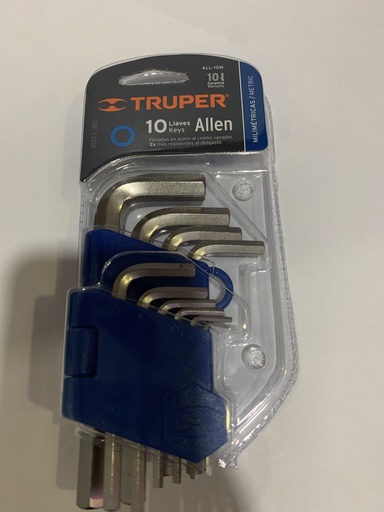 [15536] LLAVES ALLEN 10 PCS. TRUPPER  10 M 15536
