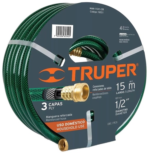 [16031] MANGUERA JARDIN 1/2 49"REFOR TRUPER
