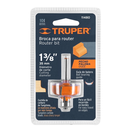 [11480] BROCA P/ROUTER PECHO/PALOMA 1-3/8 TRUPER 11480