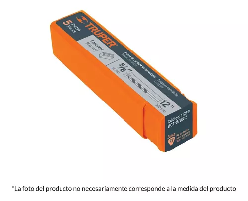 [11218] BROCA PARA CONCRETO 5/16X12 TRUPER 11218