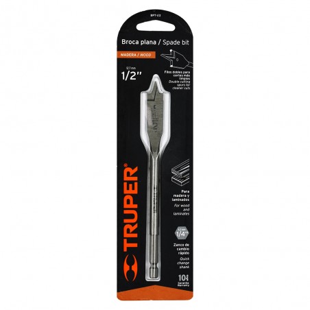 [BPT-1/2] BROCA TRUPER P/MADERA 1/2 PALETA 11372