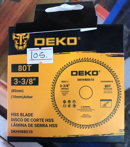 [DKHHB8510] DISCO PARA METAL DE MAQUINA DKHHB8510