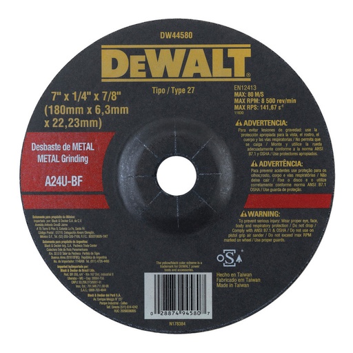 [N178384] DISCO P/PULIR 7" DEWALT