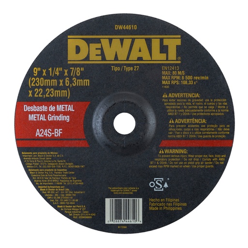 [N179525] DISCO P/PULIR 9" DEWALT