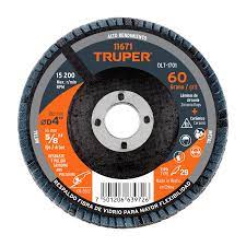 [11671] DISCO P/A CABADOS 5/8*4 GRANO 60 TRUPER 11671