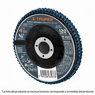 [11687] DISCO P/A CABADOS 7/8*4 GRANO 80 TRUPER 11687