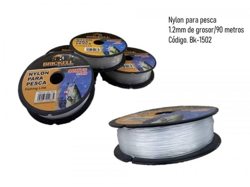 [BK-1500] CUERDA PLASTICA 1.0MM  #100 BLANCA BRICKELL BK-1500