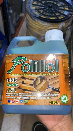 [1405] ADHERENTE POLILLOL 1405 URADOR P/MADERA VERDE 900ML