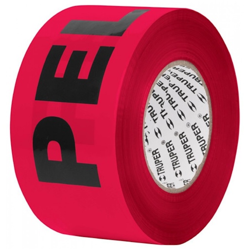 [12585] CINTA DE PRECAUCION ROJA 300MTS TRUPER 12585