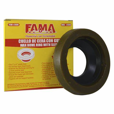 [2699] CUELLO DE CERA  P/SANITARIO CON GUIA FAMA 2699