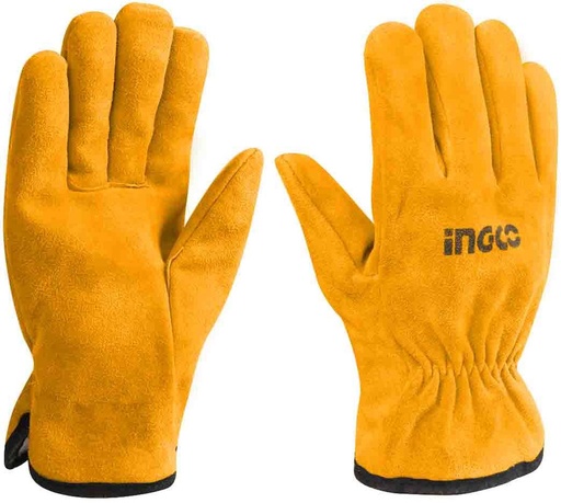 [HGVC02] GUANTES DE CUERO 10" MECANICO INGCO HGVC02