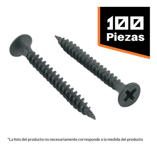 [32158] CAJA DE TORNILLO NEGRO 8X1-1/4 FIERO 100PCS