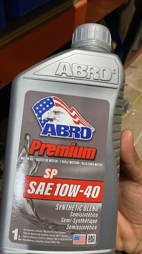 [46624] ACEITE PARA MOTOR SAE-10W-40 PREMIUM ABRO 46624