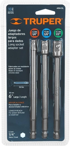 [ ADA-3L 19599] ADAPTADOR P/CUBO TRUPER 3-PCS 6 ADA-3L 19599