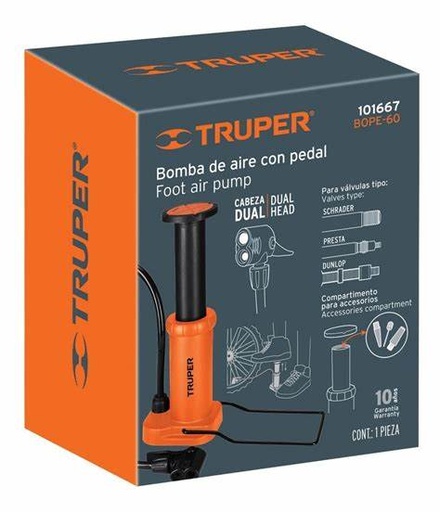 [ 101667] BOMBA DE PIE 60 PSI BOPE-60 TRUPER 101667