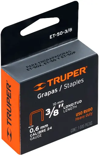 [17967] GRAPAS PARA GRAPADORA TRUPER 3/8 17967