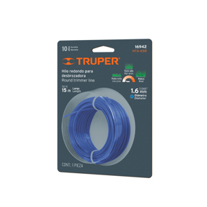 [16942] HILO PLASTICO REDONDO PARA SHINDAIWA 1.60MM TRUPER 16942