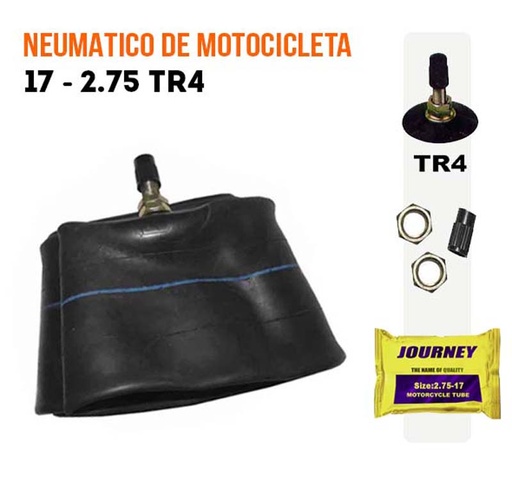 [BTH-8425] NEUMATICO 17-2.75 TR4 JOURNEY 25UX54.5LPS BTH-8425