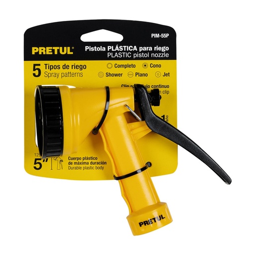 [22759] PISTOLA PARA RIEGO PLASTICA PRETUL PIM-5P 22759