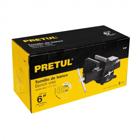 [26043] PRENSA DE BANCO 6 GIRAT YUNQUE INDUS TB-6P PRETUL 26043