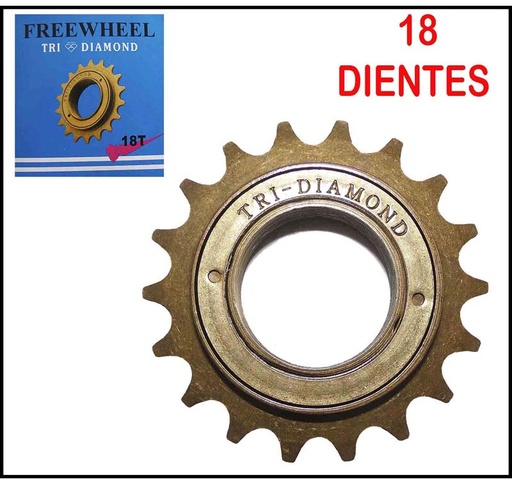 [BTH-7214] RATCHET 18T SEN TRI-DIAMOND CHOCOLATE FREEWHEEL 
