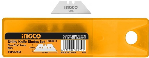 [HUKB611] REPUESTO DE CUCHILLA CURVA INGCO 10PCS HUKB611